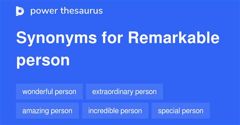 synonym for remarkable person